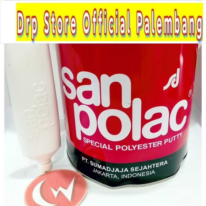 Dempul SANPOLAC 4KG Polyester Putty Palembang