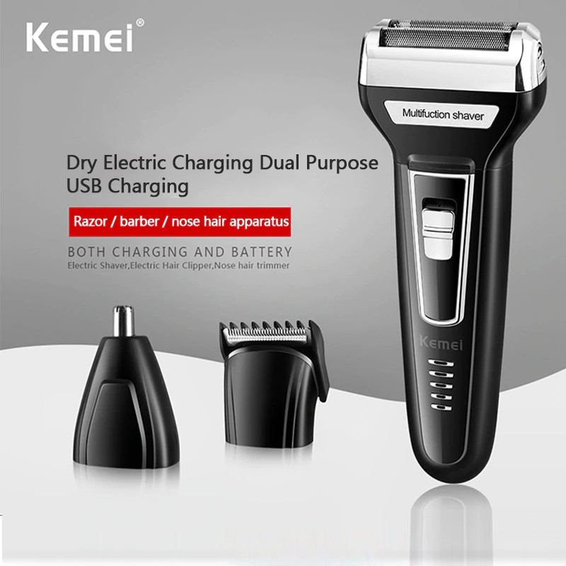 Mesin Cukur KM6559  Clipper 3 in1 Alat cukur rambut charger