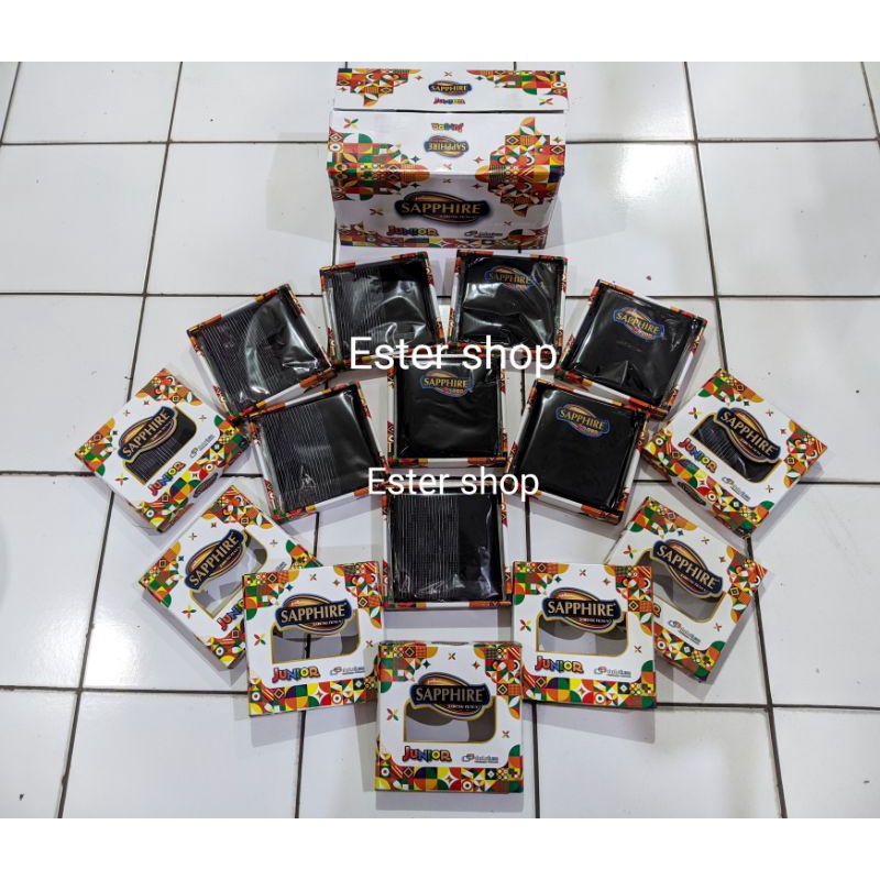 Sarung saphire anak polos warna, hitam polos, dan hitam tumpal