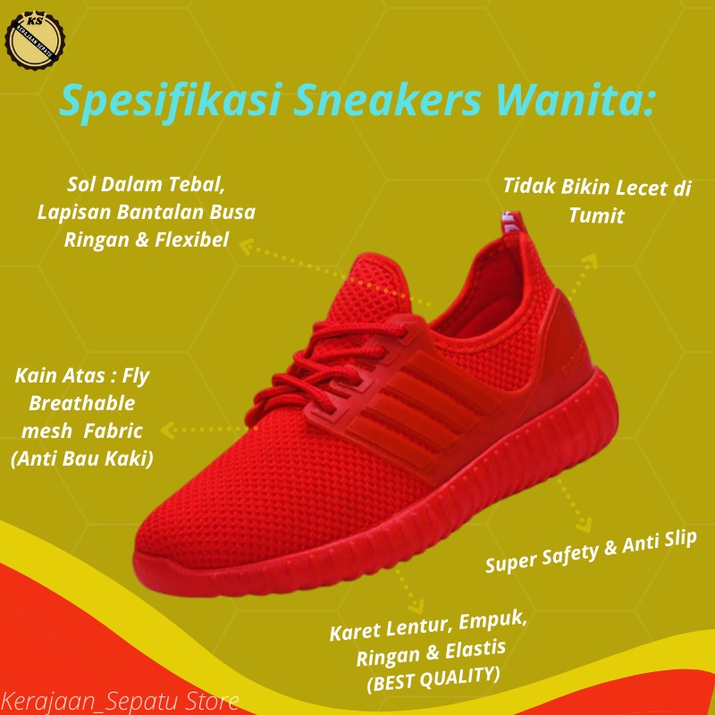 Sepatu Sneakers Wanita Kets Fashion Cewek Impor Sneakers Wanita Import Remaja Cewek Kekinian Sepatu Slep On Flip On Wanita Spatu Cewek Seoatu Kets Soes Sepatu Olahraga Lari Wanita Jogging Sepatu Sekolah Remaja Kerajaan Sepatu Store Jakarta SP5-5