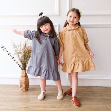 ANDREEANNA - LIORA DRESS - dress anak perempuan - dress anak style korea - dress muslim anak perempu