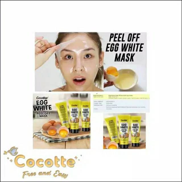 MASKER EGG WHITE COCOTTE/EGG WHITE COCOTE MASK