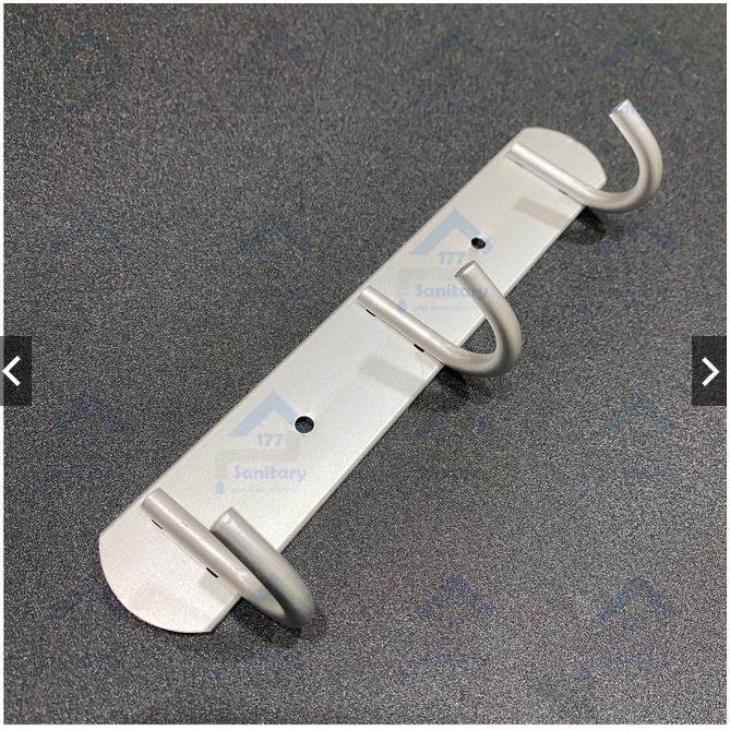 Gantungan Baju Aluminium 3 kait MURAH - Kapstok Hook Hanger Cantolan Baju 3 kait Anti karat Ringan