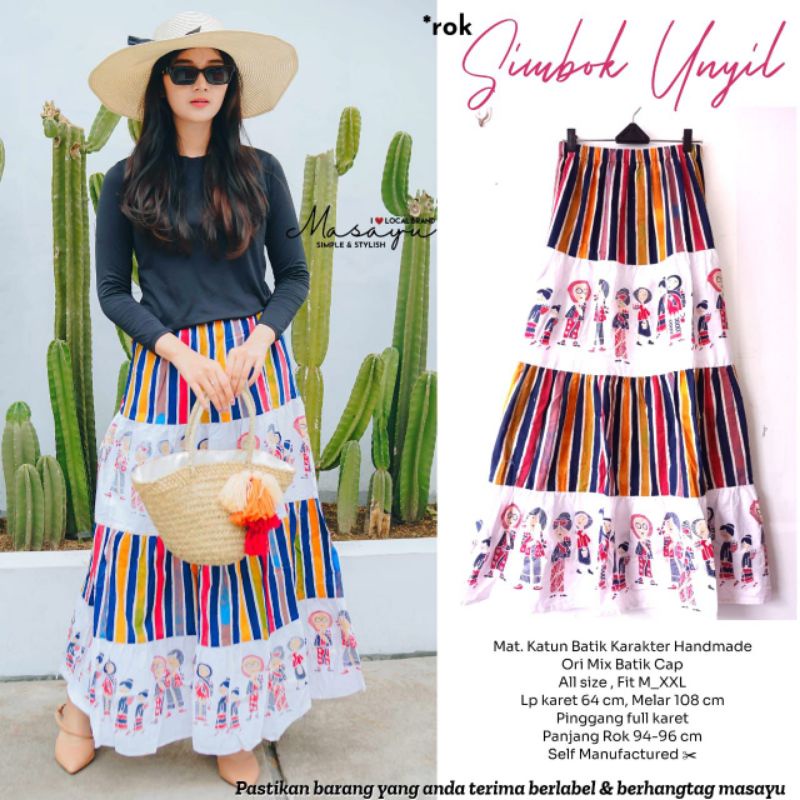 Rok Batik Eksklusif Original Masayu Design // Rok Batik Motif Unik