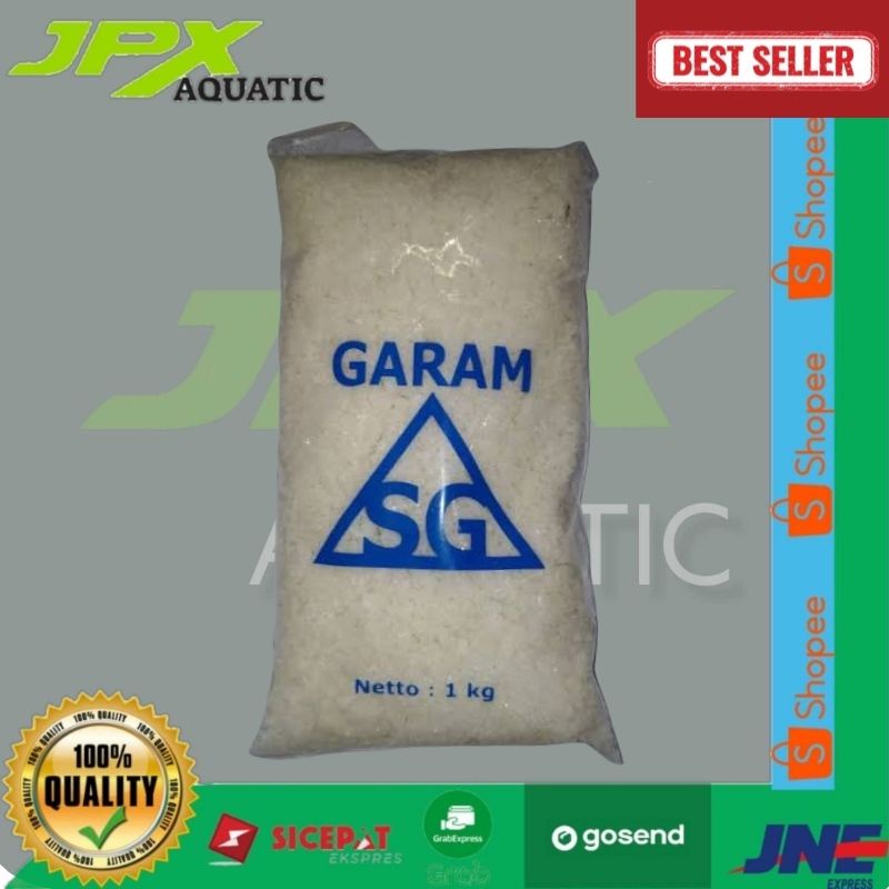 GARAM IKAN SG 1 KG / GARAM AKUARIUM / GARAM AQUARIUM / GARAM KOLAM KOI