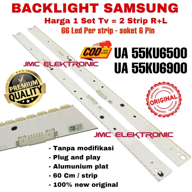 BACKLIGHT TV LED SAMSUNG UA55KU6500K UA55KU6500 UA55KU6900K UA55KU6900 UA-55KU6500K UA-55KU6500 55KU6900K 55KU6900 LAMPU BL 55 INC 55KU
