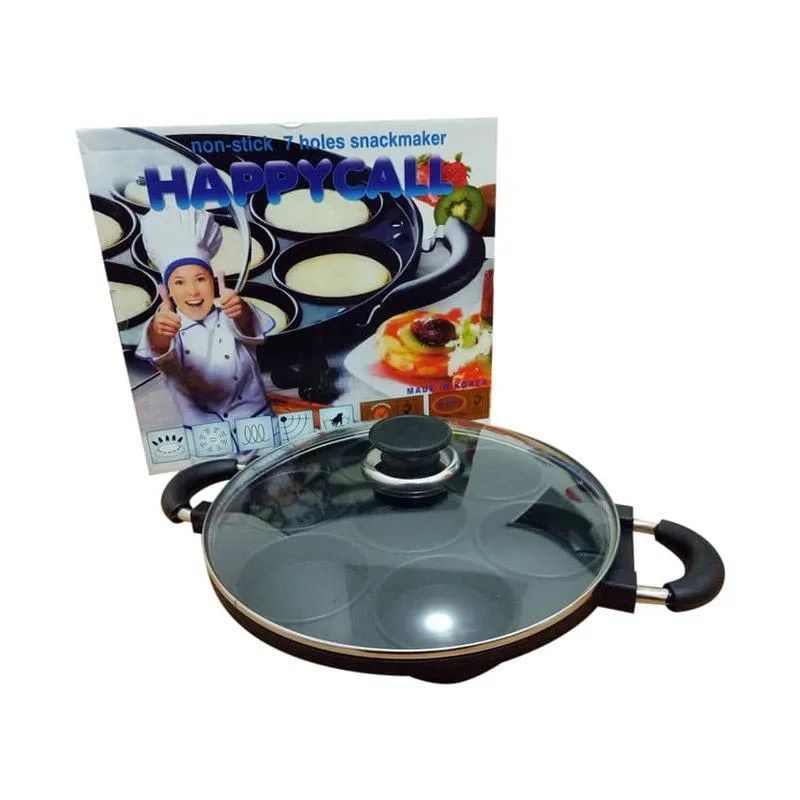 aneka cetakan kue Happy call pukis cetakan 7 datar cetakan 8 lubang cetakan kue anti lengket