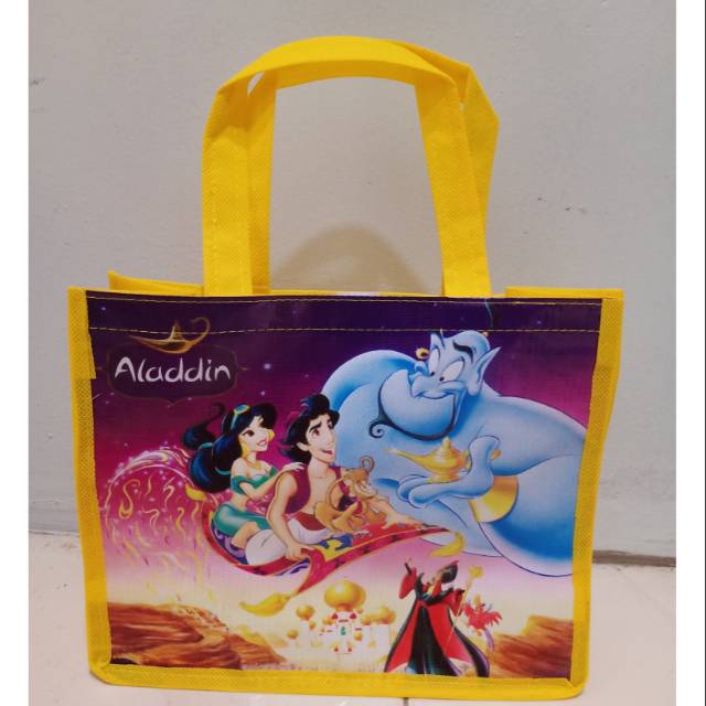 

Tas souvenir ultah tas ulang tahun goodie bag aladdin jasmine