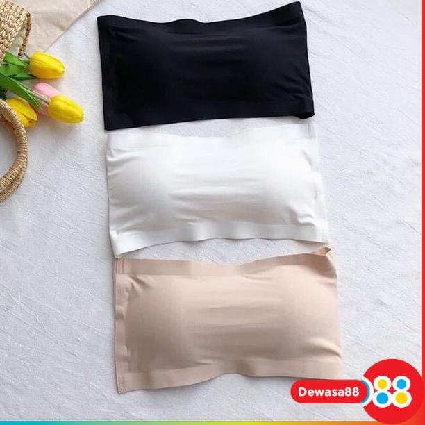 ♥ STRAPLESS BRA - KEMBEN TANPA KAWAT - SPORT BRA - Putih ➳