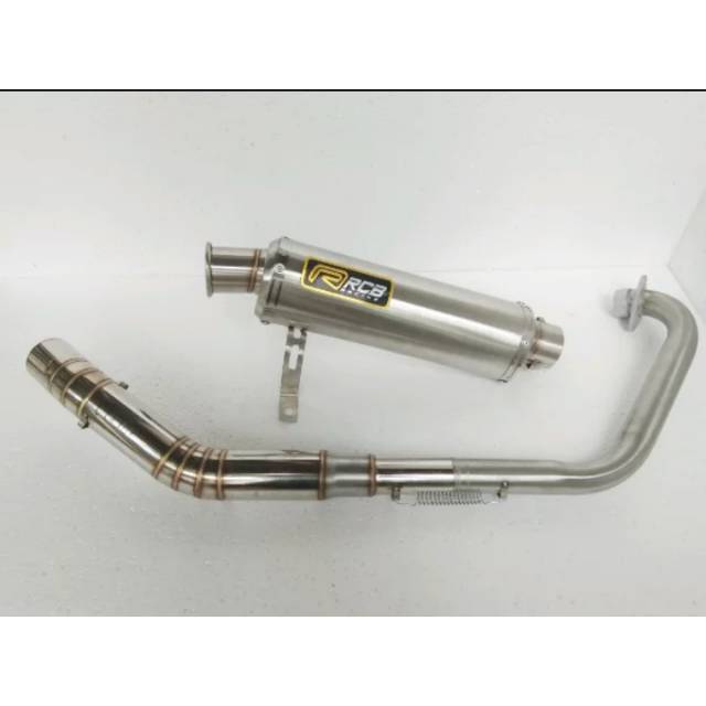 Knalpot racing rcb oval cincin for bison verza cbr minerva gsx vixion satria fu sonic scorpio dll