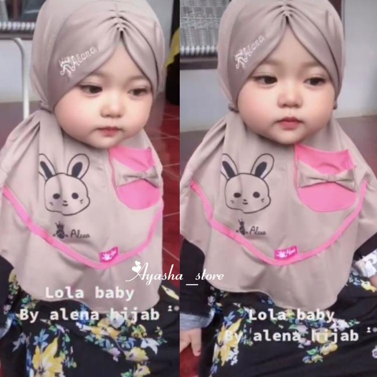 HIJAB/JILBAB BABY ALENA 'Lola' ORI ALENA | Kerudung/Jilbab bayi/anak Alena ▪ GGR.26Au22d