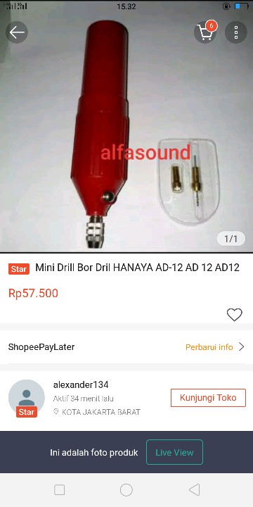 Mini Drill Bor Dril Hanaya Ad-12 Ad 12 Ad12
