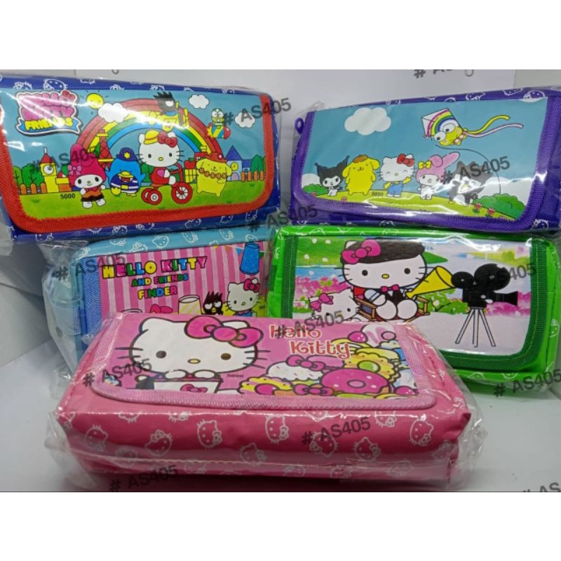 

Kotak Pensil / Tempat Pensil / Pencil Case Sleting Lipat HELLO KITTY