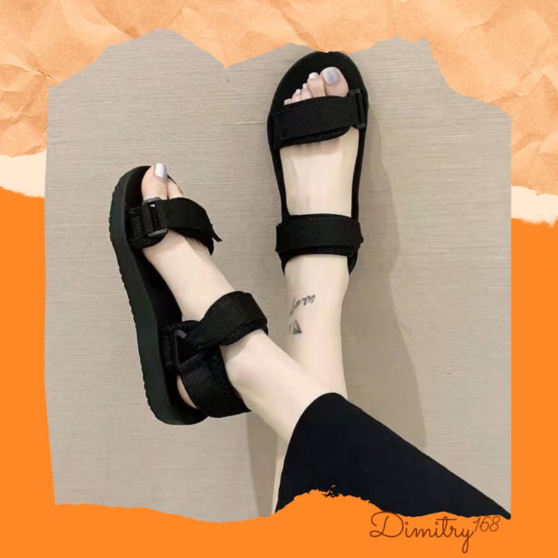 TAWANA Gunung/ Sepatu Sandal Wanita Velcro / Strap Bahan PVC Uk.36-40