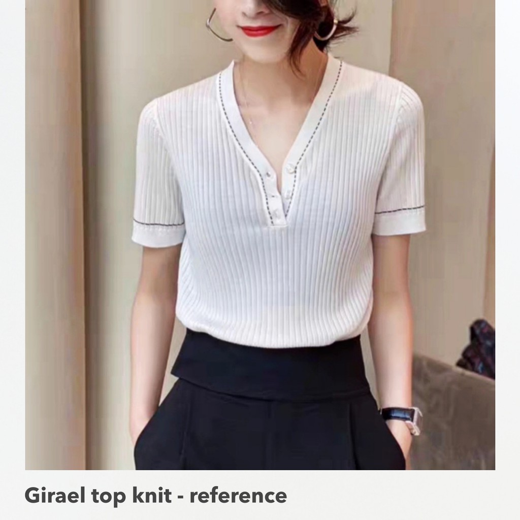 (ORIGINAL IMPORT) Girael knit top -Thejanclothes