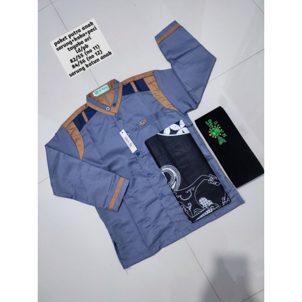 SET KOKO/SET SANTRI PUTRA/SET BAJU MUSLIM/KOKO SARUNG/JAWAN/SERAGAM/KEMKO/BAJU NGAJI/ATASAN/SARUNG