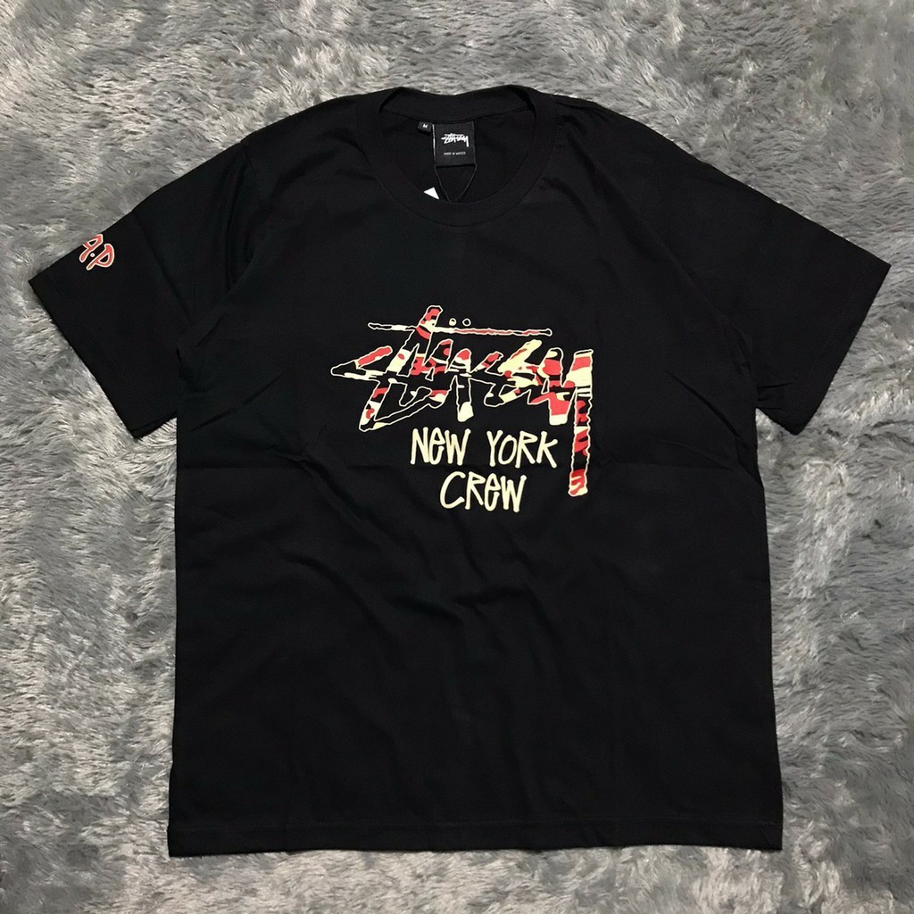 Kaos Stussy x Asap Mob Hitam Premium Mirror High Quality Terlaris
