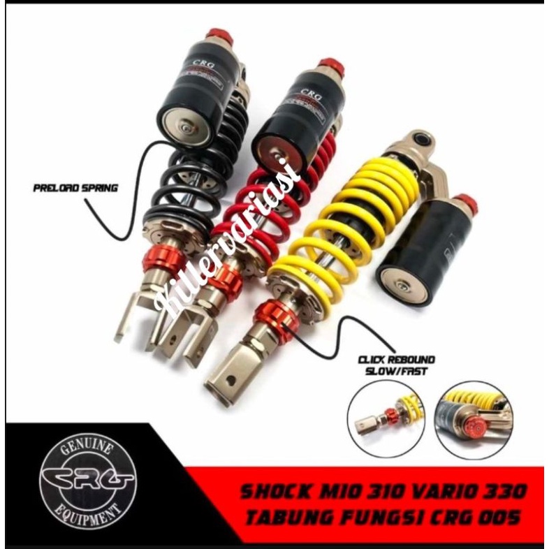 Shock shockbreaker metic tabung CRG RACING model ktc klik fungsi tabung fungsi ukuran 310 330