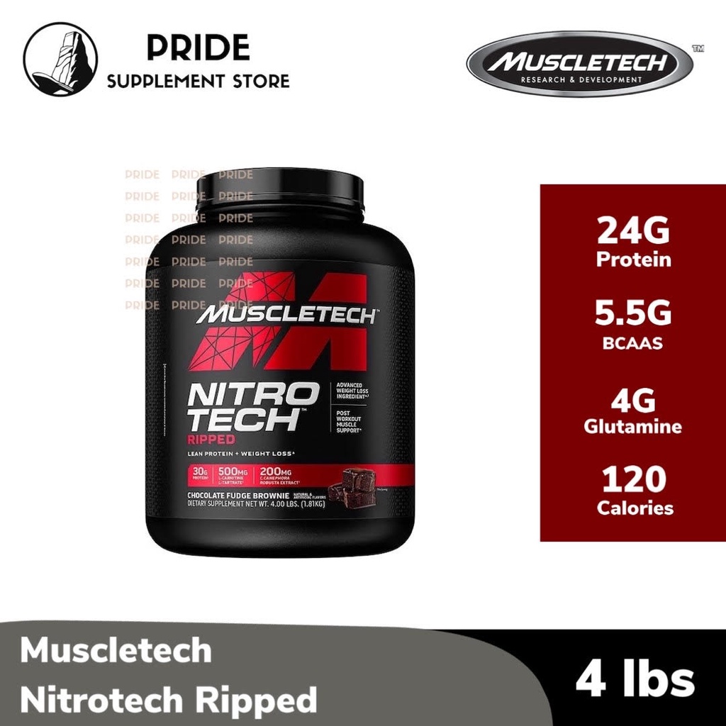 Muscletech Nitro Tech Ripped 4 lbs Protein Whey Isolate