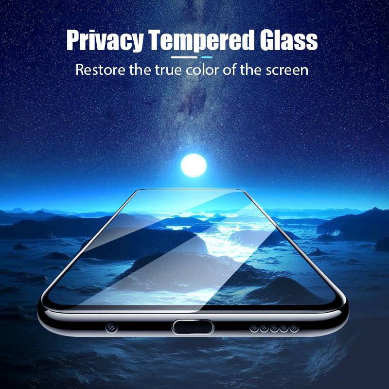 Pelindung Layar Tempered Glass Anti spy Untuk XiaoMi Redmi Note 10 10s 11 6 7 8 8T 9 9s 4G 5G Pro