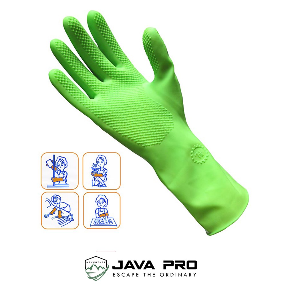 Jual Sarung Tangan Karet Latek Evergreen Safety Gloves Shopee Indonesia
