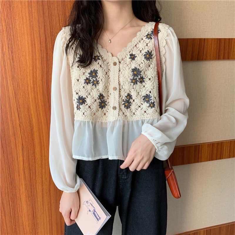 Elle Blouse Rajut Korea