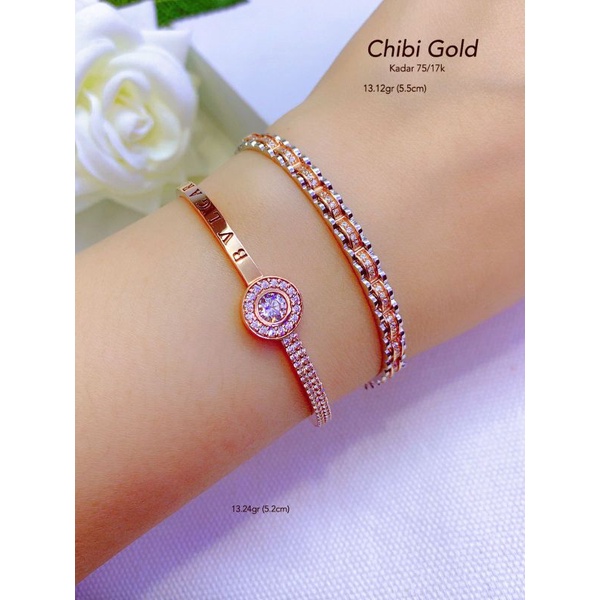 CHIBIGOLD - Gelang tangan bangle emas asli 7513241312 #chibigold