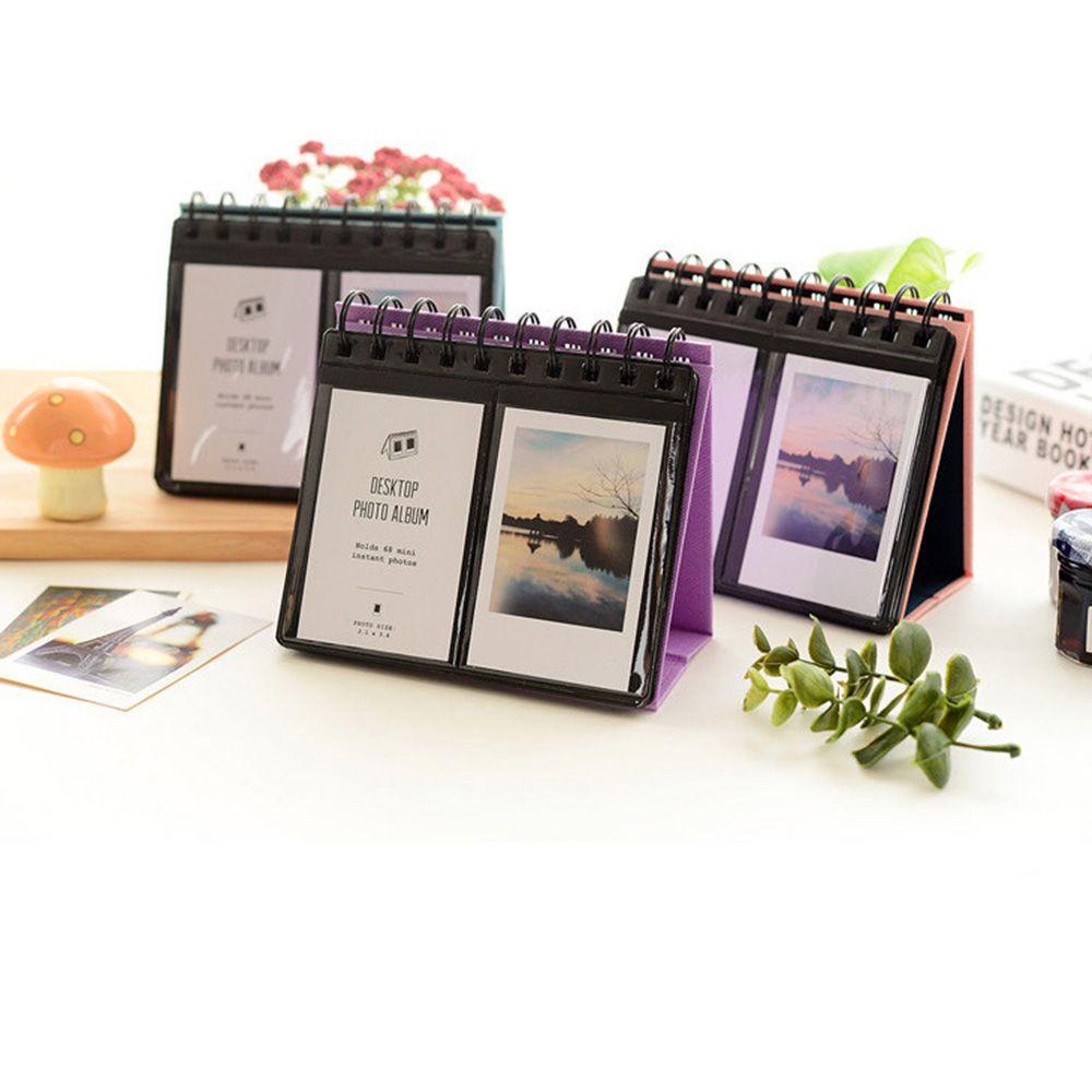 Solighter 68saku Stand-up Album Foto Indah DIY Multicolor Gambar Case