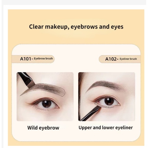 Brush Eyeliner / Alis Super Compact Untuk Kosmetik / Makeup