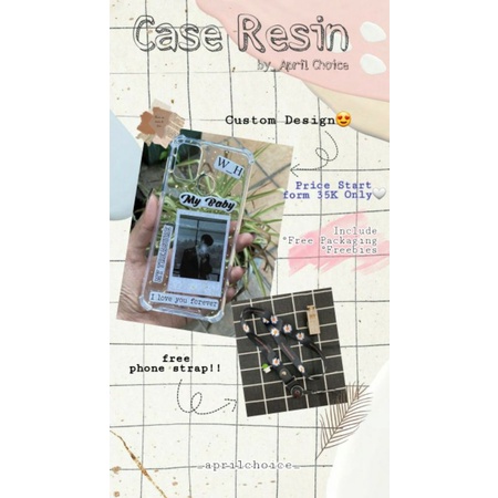 Case Resin Custom/ Case resin kpop/ case hp resin murah
