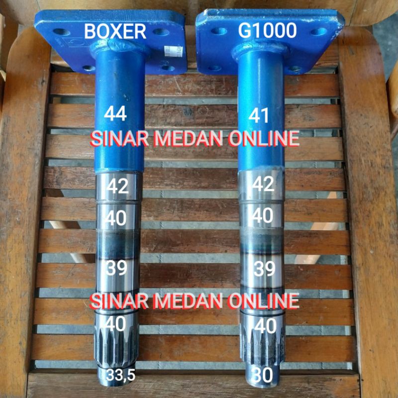 G1000 Main shaft Sub Assy Boxer Zeva As Roda Traktor Tangan