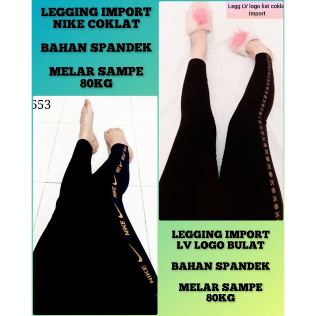 NEW LEGGING IMPORT LIST COKLAT TERBARU/LEGGING IMPORT MURAH