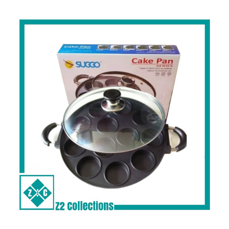 Cake pan SUGGO 12 lubang datar cetakan kue martabak mini loyang kue lumpur