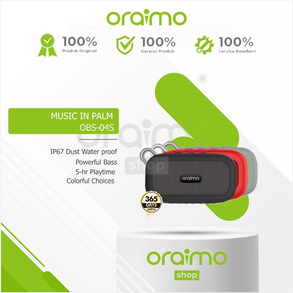 Oraimo Palm Ultra-Portable Wireless Bluetooth Speaker OBS-04S