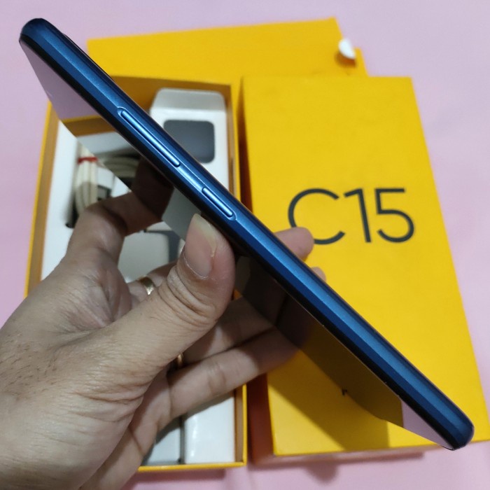 Realme C15 4/64 Biru Laut Second