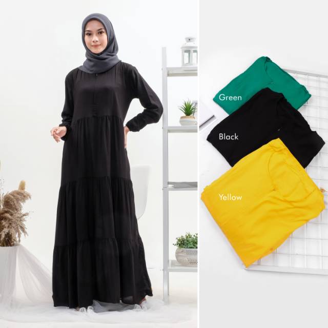 DRESS MUSLIM, baju wanita, baju gamis, dress, gamis, Baju gamis, fashion wanita, Flamming Dress