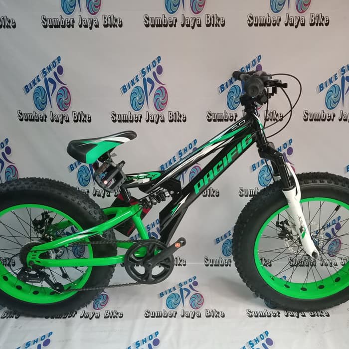 Dijual SEPEDA MTB 20 INCH PACIFIC VIPER BAN 20X4.00 FATMAN SHIMANO 6SPEED Diskon
