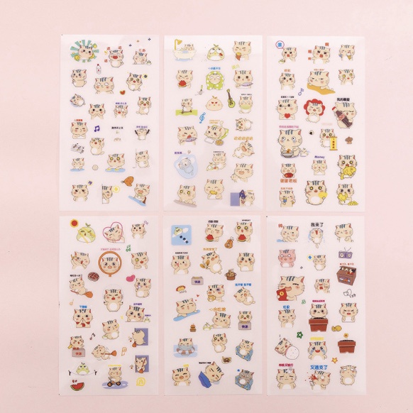 STICKER DIY STICKER NOTE LABEL STIKER ISI 6PCS