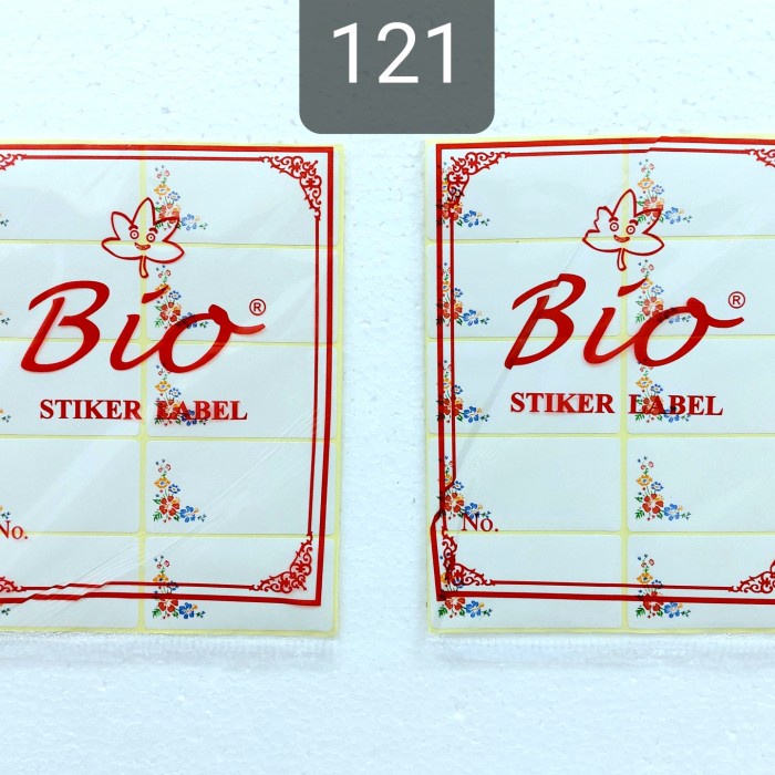 LABEL UNDANGAN MURAH BIO 121 / 103 - 121