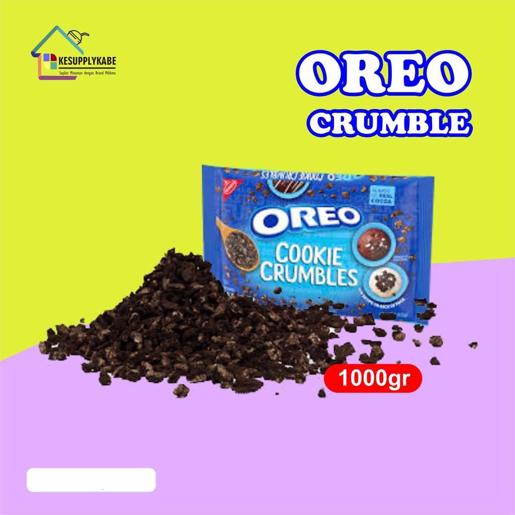 

Oreo Cookie Crumb ORIGINAL/ Oreo remuk 1 KG (1000 gr)