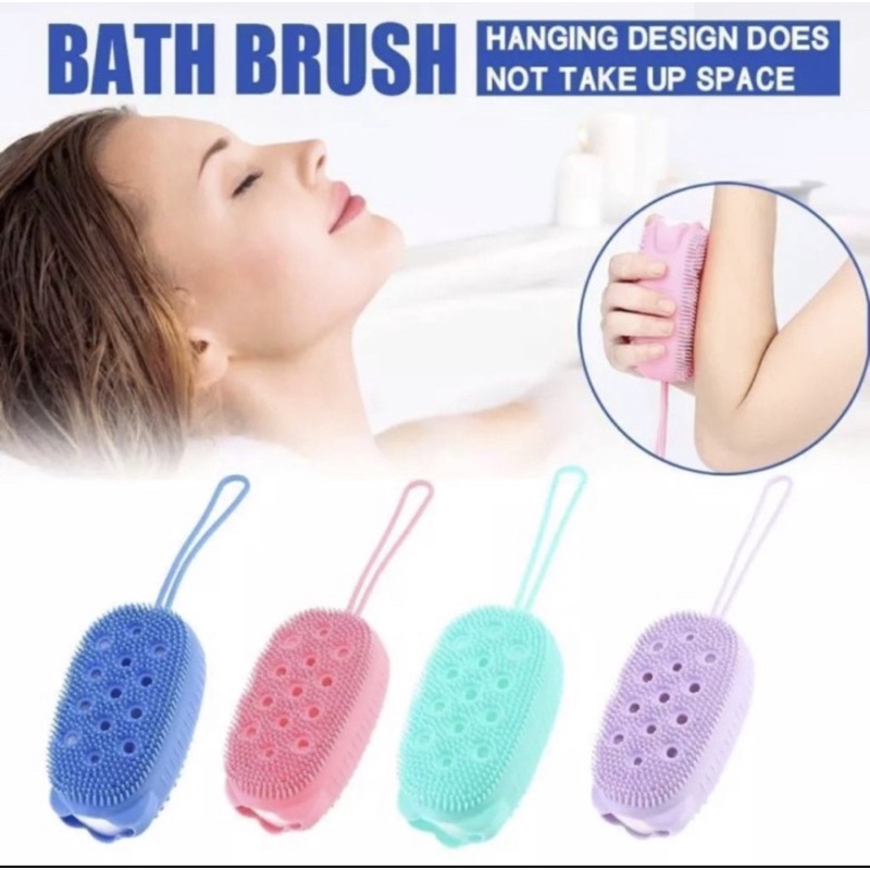 Sikat Mandi Silikon Bath Brush - Sikat Badan Bubbles Bath Brush - Sikat Mandi Bath Brush -