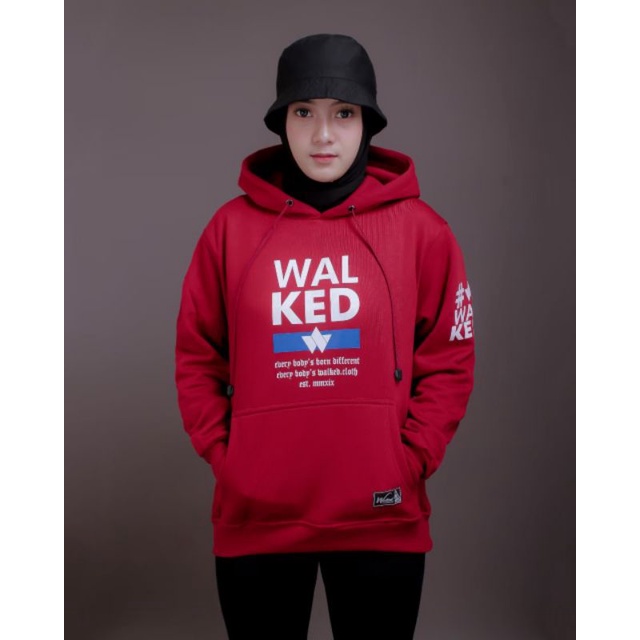 WALKED Original Sweater Pria Hoodie Distro Sablon - jaket switer