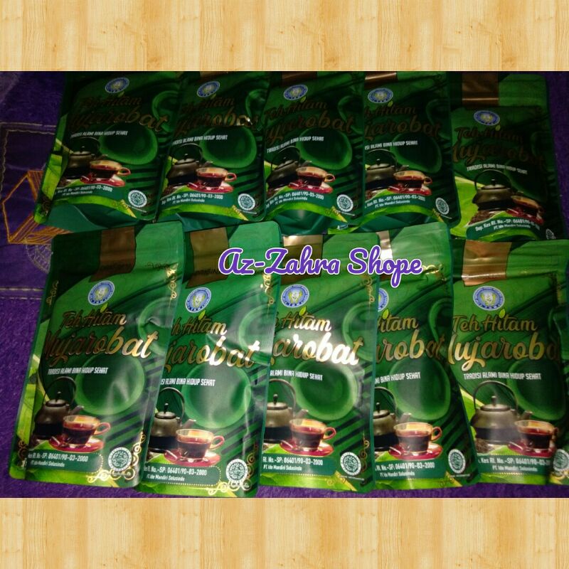 Teh Hitam Mujarobat 100gr/Teh Kesehatan/Teh Diet/ORIGINAL HALAL MUI/BISA COD/Kemasan Terbaru/Teh Her