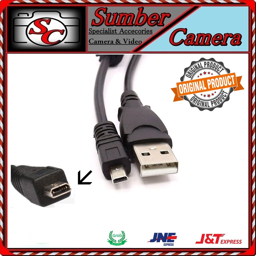 USB CABLE UC-E6 8PIN for SONY Cybershot & NIKON Coolpix Kabel Data Nikon Original / Kabel Data Sony