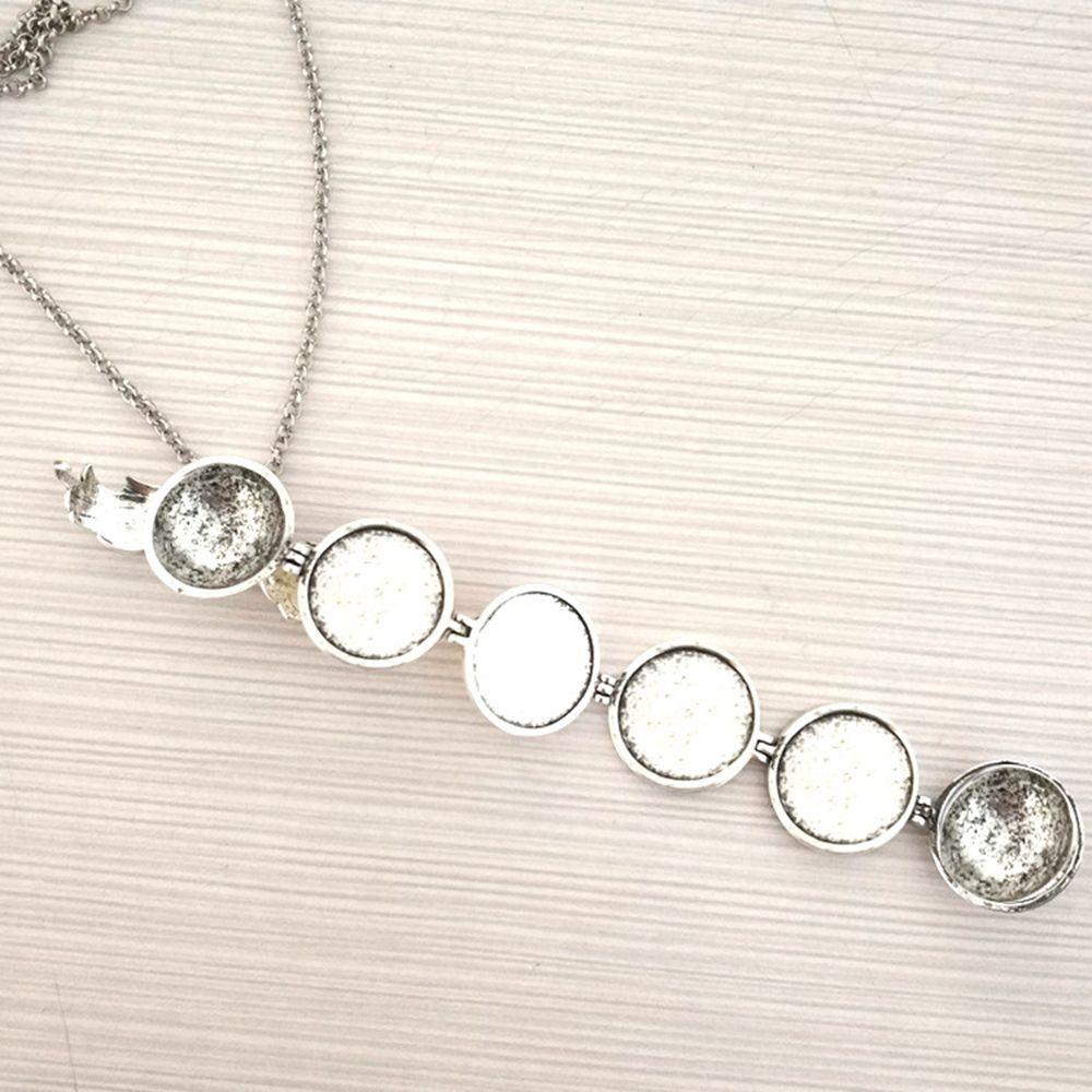 Wonder Memory Floating Locket Necklace Fashion Foto Keluarga Ekspanding Sayap Malaikat