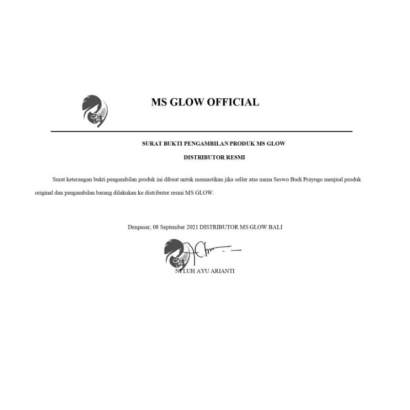 MS Glow- Whitening Series 1 Paket