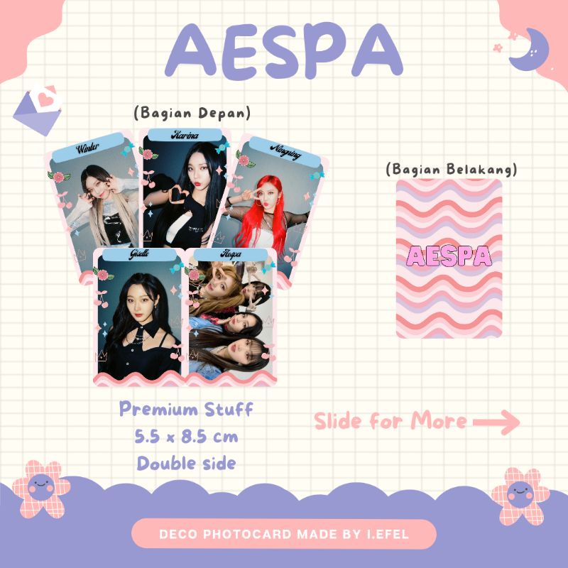 AESPA DECO PHOTOCARD DESIGN BY I.EFEL 001