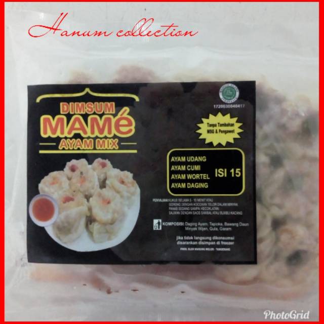 

DIMSUM MAME Ayam mix isi 15 pcs