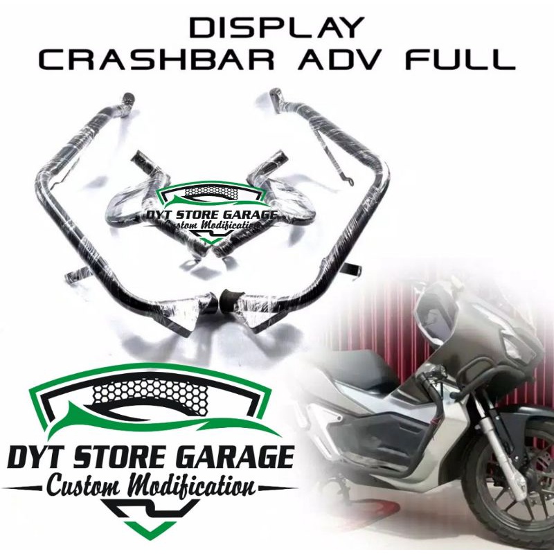 Tubular Crashbar Honda Adv 150 | Pelindung bodi Variasi Motor Honda Adv 150