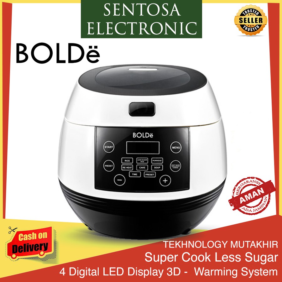 Jual BOLDE Less Sugar Super Cook/Bolde Rice Cooker Rendah Gula 1